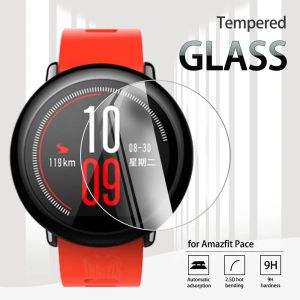 Pour Amazfit Pace Temperred Glass Screen Protector pour Huami Amazfit Pace GPS Smart Watch Anti-Scratch Transparent Film Cover