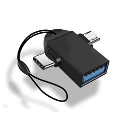 Voor Android Type-C 2-in-1 OTG-adapter OTG Type C-kabel voor Xiaomi Tablet Hard Disk Drive Flash Disk USB Mouse Converters