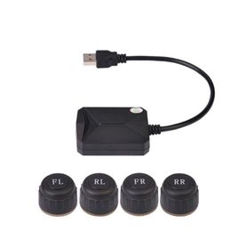 Para Android USB TPMS sistema de control de presión de neumáticos Sensor externo interno automático para navegación de coche TMPS