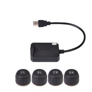 Voor Android USB TPMS -bandendrukbewakingssysteem Auto interne externe sensor voor autohavigatie TMP's