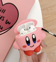 Voor Apple AirPods Case 3D Cartoon Kirby Siliconen Case Cover Voor Airpods 2 Bluetooth Oortelefoon Cover Voor Air Pods9976722