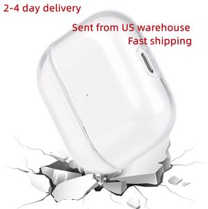 Voor Apple AirPods Pro 2 Pro2 AirPodsPro Oortelefoon Glossy Snap Case Crystal Onzichtbare Ultra Dunne Harde PC Cover Clear beschermen Shell schip
