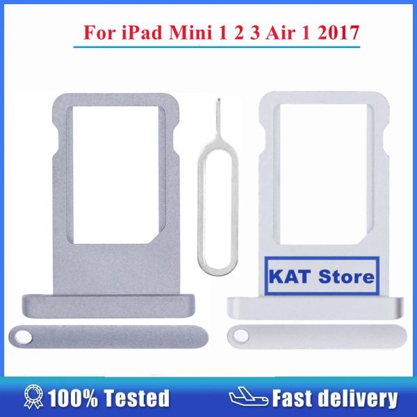 Para Apple iPad Mini 1 2 3 Air 1 2017 iPad 5 Sim Tooter Slot Slot Sim Sim bandeja con piezas de reemplazo