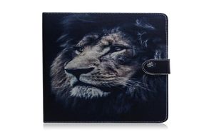 Pour Apple iPad Pro 11 pouces Tablet Couvrette de couvercle Revêtement portefeuille coloré Dessin Tiger Lion Owl Flower8748951