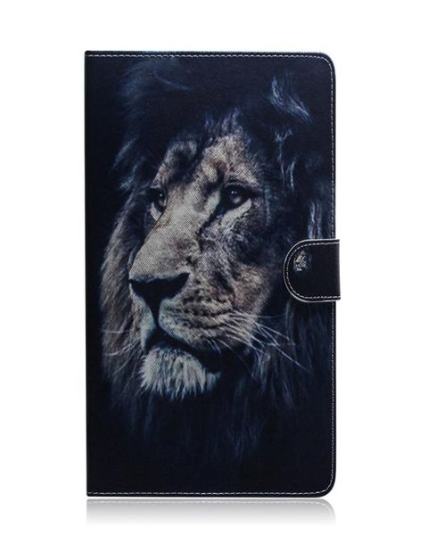 Pour Apple iPad Pro 11 pouces Tablet Couvrette de couvercle Flip Stand Portefeuille coloré Dessin Tiger Lion Owl Flower5638999