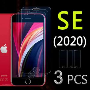 Für Apple iPhone SE 2020 Glas SEe2020 Displayschutzfolie i Phone s e 2020se iphonese 2 Film Temperglas Schutz Panzerung 9H 3 Stück L230619