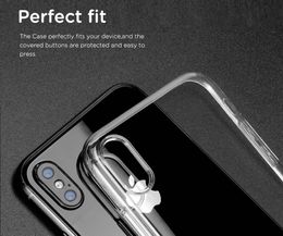 Voor Apple iPhone X Case Slim Transparent Soft TPU voor iPhone x 8 7 6 S Plus Cover Case Crystal Clear Back Ultra Dunne