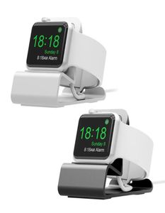 Pour Apple Watch 1 2 3 4 5 Support de trou de câble à main Support de charge Support en aluminium pour IWatch Watch Station de chargement Support de maintien 9192993