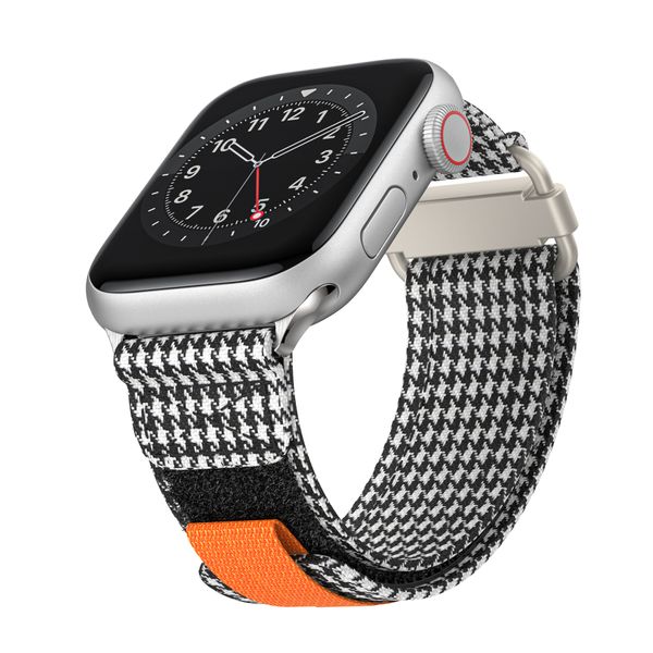 Para Apple Watch Apple Watch lona correa de bucle de moda Correa Samsung AW- Producto de bucle de moda lienzo 38/40/41/42/44/45/49 mm Serie 1 ~ 9 generación SEApple Watch ultra ~ 2