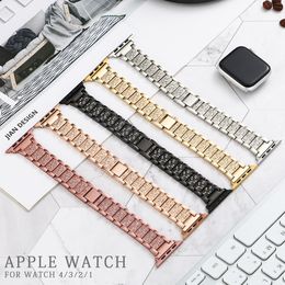 Voor Apple Watch Band 38mm 40mm 41mm Serie 9 8 7 6 5 4 3 2 1 SE Ultra voor Vrouwen Bling Vervanging iWatch Armband Sparkle Diamond Roestvrij Stalen Polsband Band