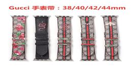 Voor Apple Watch Band nieuwste designer Watch Bands 38mm 42 mm 40mm 44 mm Iwatch -serie 2345 Polstandleren riemen vervanging High 7417635