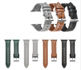 Para Apple Watch bandas 38mm 42mm 40mm 44mm 5ta generación correas de cuero de silicona iWatch banda de cuero pulsera deportiva correas de reloj