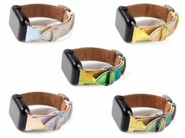 Pour les bandes de bracelet Apple Wistbang Smart Smart 3840mm 4244mm Designer Watchbands en cuir Sports Watch Belt Remplastements Iwatch BAN1056203
