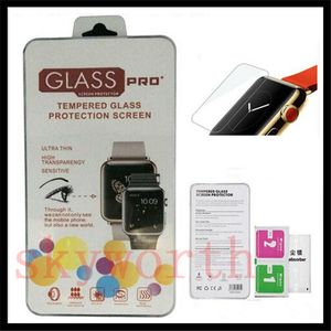Voor Apple Watch 2 3 4 0,2 mm 2,5D 9h gehard glazen flimscherm beschermer LCD met vergeldingspakket