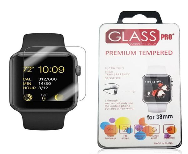 Para Apple Watch iWatch 02mm 25D 9H funda protectora de vidrio templado 44MM 38MM Protector de pantalla LCD de alta calidad 2795909
