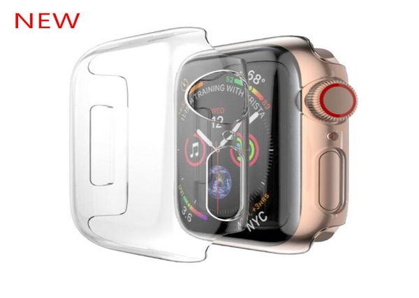 Étui rigide transparent à couverture complète pour Apple Watch série 4, coque de protection pour iWatch 1235944849