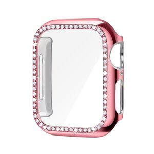 Voor Apple Watch Series 6 5 4 SE 3 2 1 Case Bling Crystal Diamonds PC Beschermende Bumper Cover Case voor Iwatch 38mm 40mm 42mm 44mm Hoge kwaliteit
