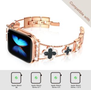 voor Apple Horlogebanden Luxe Metalen Diamanten Horlogebanden 49mm 45mm 38mm 40mm 42mm 44mm Vrouwen Bling Slim Glitter iwatch Serie Ultra9370792
