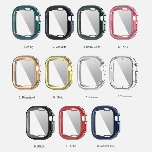 Pour Apple Watch Ultra Case 49mm 41mm 45mm 8pro S8 All-Inclusive TPU Plating Cover Iwatch Serise 8 Smart Accessoire Avec Emballage Au Détail