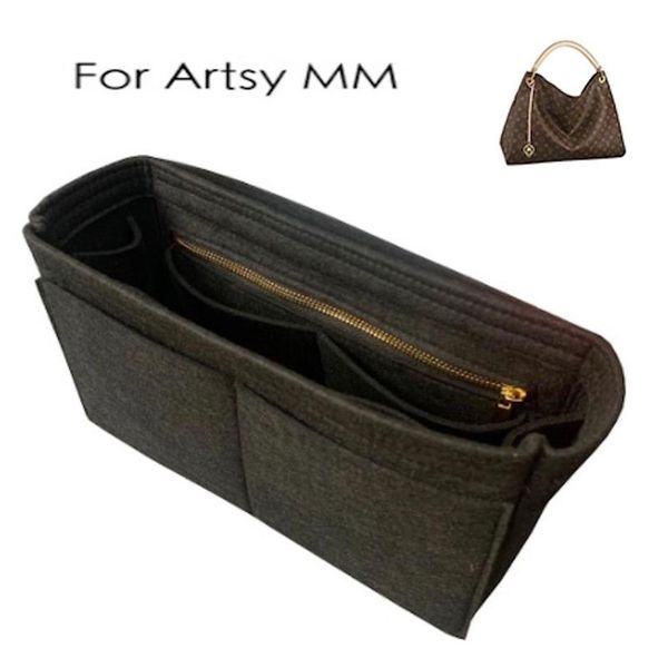 Pour artsy mm sac insert organisateur sac à main insert shaper-3 mm en feutre premium fait à la main 20 couleurs 210402245y