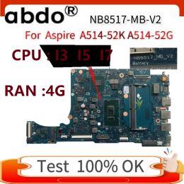 Pour Aspire A514-52K A514-52G, CPU de carte mère (NB8517-MB-V2)