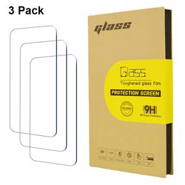 3 paquete de vidrio templado HD para iPhone 15 Pro Max 14 Plus 13 12 11 XR 7 8 Samsung A35 A25 A15 5G Pantalla Protector Anti scratch