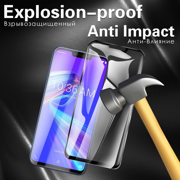 Para Asus Zenfone Max Plus Pro M2 Shot ZB633KL ZB634KL ZB632KL ZB631KL PROTECTOR DE PROTECCIÓN DE PANTALLA DE VIDRIO TEMPLADO Película protectora