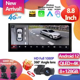 Pour Audi A1 Q2 8 Core Android 12 système voiture multimédia Radio WIFI SIM 8 + 128GB RAM BT IPS écran tactile GPS Navi tablette Carplay