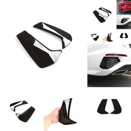 Pour Audi A3 8Y 2020 2021 Berline / hayon 2pcs ABS BRIGHT BRIGHT BLACK PAUPER SPORTS SPORT AIR PICHES ACCESSOIRES DE VOITURES