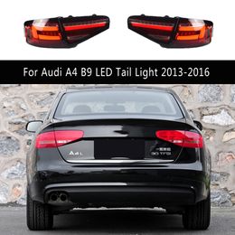 Voor Audi A4 B9 LED-staartlicht 13-16 Auto-accessoires Rem omgekeerde parkeergelopen Lichtstreamer Turn Signal achterlichten achterlamp