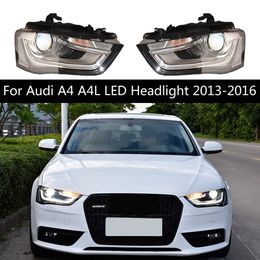 Voor Audi A4 -autoproplampen A4L LED -koplamp Voorlamp voorlamp overdag Running Light Dynamic Streamer Turn Signal Lights Assembly