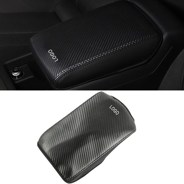 Para Audi A4 S4 RS4 B9 A5 S5 RS5 8W6, caja de reposabrazos central para coche, Protector de cubierta, alfombrilla de cuero PU, cojín, accesorios interiores 305d