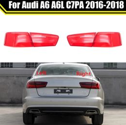 Voor Audi A6 A6L C7PA 2016-2018 Auto Achter Achterlicht Shell Remlichten Shell Vervangen Auto Achter Shell Cover masker Lampenkap