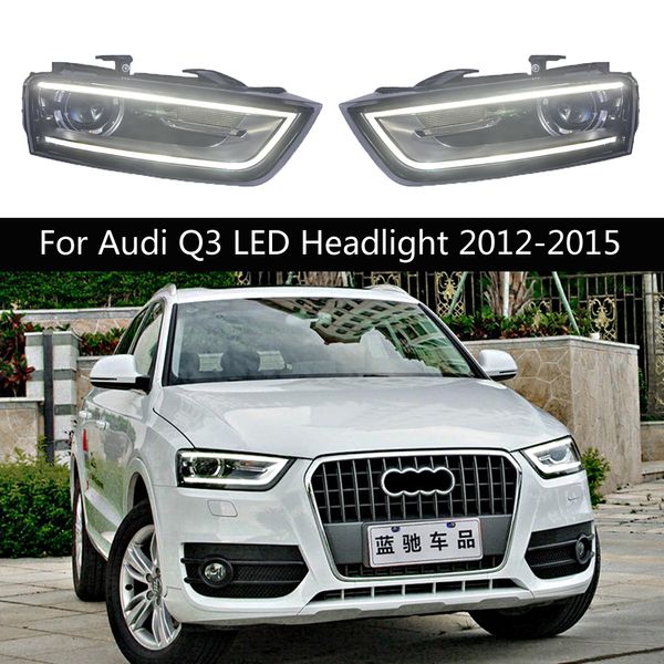 Pour Audi Q3 phare LED phares feux de jour DRL dynamique Streamer clignotant assemblage indicateur lumineux