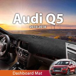 Para Audi Q5 8R 2010-2018, alfombrilla para salpicadero de automóvil, alfombrilla para salpicadero, alfombrilla Anti-UV, antideslizante, alfombrilla para salpicadero de coche, alfombrillas 2011 2012 H220425