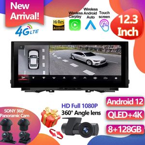 Pour Audi Q5L 2018-2022 Android 12 Navigation GPS 12.3 pouces Carplay stéréo Radio Auto moniteurs 5G voiture multimédia écran tactile-2