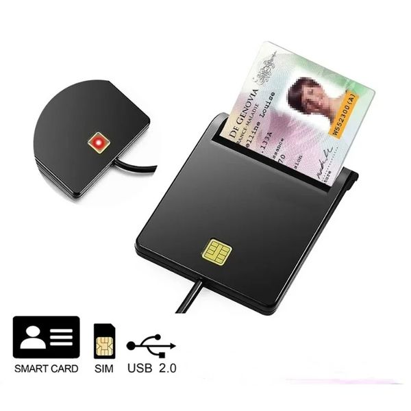 Pour carte bancaire IC / ID lecteur de carte EMV High USB Smart Card Reader pour Windows 7 8 10 Linux OS USB-CID ISO 7816
