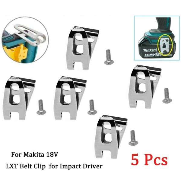 Pour le support de bite à crochet de ceinture avec vis 18 V Impact Drill Driver LXT 47/57 mm pour BTD140 BTD142 Pièces d'outils électriques