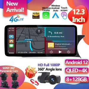 Pour Benz C W204 2011-2014 12.3 pouces Android 12 écran de voiture accessoires Auto Carplay vidéo Radio moniteurs lecteur multimédia RHD