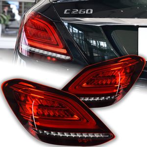 Ensemble de feux arrière LED modifiés pour Benz W205 2014 – 20 19 C180 C200 C260 C300, frein de conduite, clignotants en continu