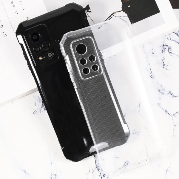 Pour Blackview BV9200 Case de téléphone Soft TPU pour Blackview BV 9200 Black Transparent Cover Cover Coque Silicone Protective Coque