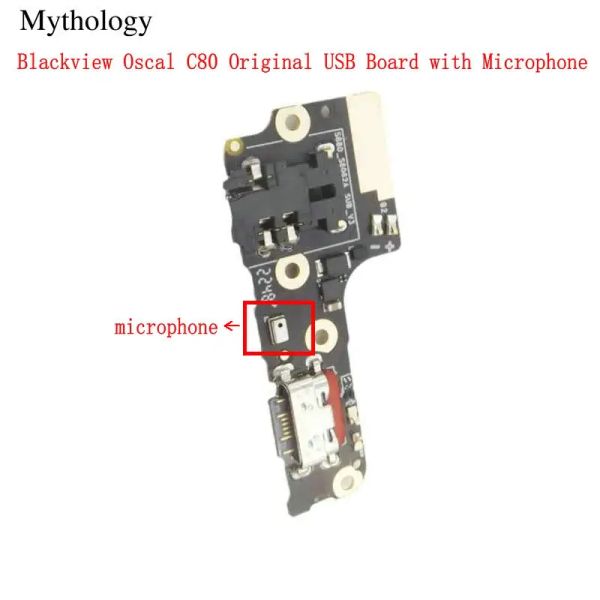 Para Blackview Oscal C80 USB Board USB Micrófono Flex Cable Conector Dock Circuits Originales Mobile Circuits