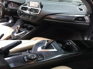 Pour la BMW 1 série F20 20122016 Panneau de commande central intérieur poignée de porte de porte 5D Stickers en fibre de carbone décalcomanies de style voiture Accessoire4158250