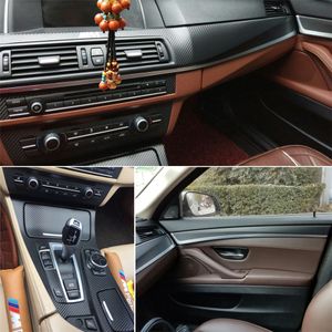 Autocollants de voiture auto-adhésifs en vinyle, en Fiber de carbone 3D 5D, accessoires de style automobile, pour BMW série 5 F10 2011 – 2017
