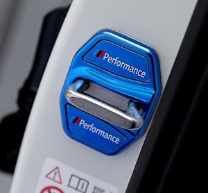 Pour BMW série 5, 6GT, série 7, X1 X3 X4 X5 2016-2019 couvercle de protection de verrouillage de porte de voiture en acier inoxydable de haute qualité 4 pièces, couvercle de loquet