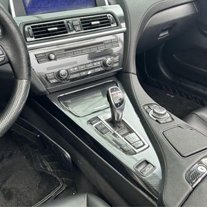 Autocollants en Fiber de carbone 5D pour poignée de porte, panneau de commande Central intérieur, pour BMW série 6 F12 F13 coupé, accessoire de style de voiture