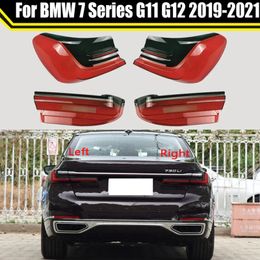 Voor Bmw 7 Serie G11 G12 2019-2021 Auto Achter Achterlicht Shell Remlichten Shell Vervangen Auto Achter Shell cover Masker Lampenkap