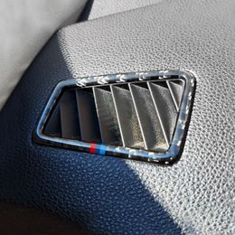 Voor BMW E90 E92 E93 Koolstofvezel Auto Airconditioning Outlet Frame Trim Stickers voor 3 Serie 2005-2012 Links / rechts rijden