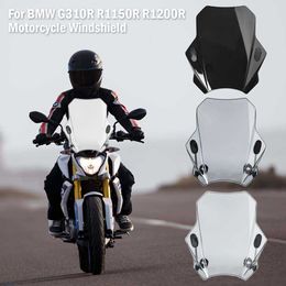 Voor Bmw G310R R1150R R1200R Universal Motorcycle Verstelbare Voorruit Covers Screen Rook Lens Motoren Deflector 0203