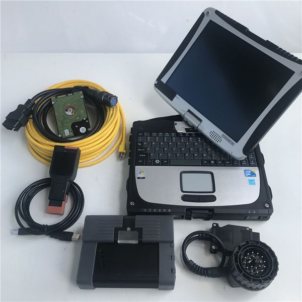 Outil de Diagnostic pour bmw icom a2, d 4.45 p 3.72, nouveau mode expert HDD 2023.09 dans un ordinateur portable cf19